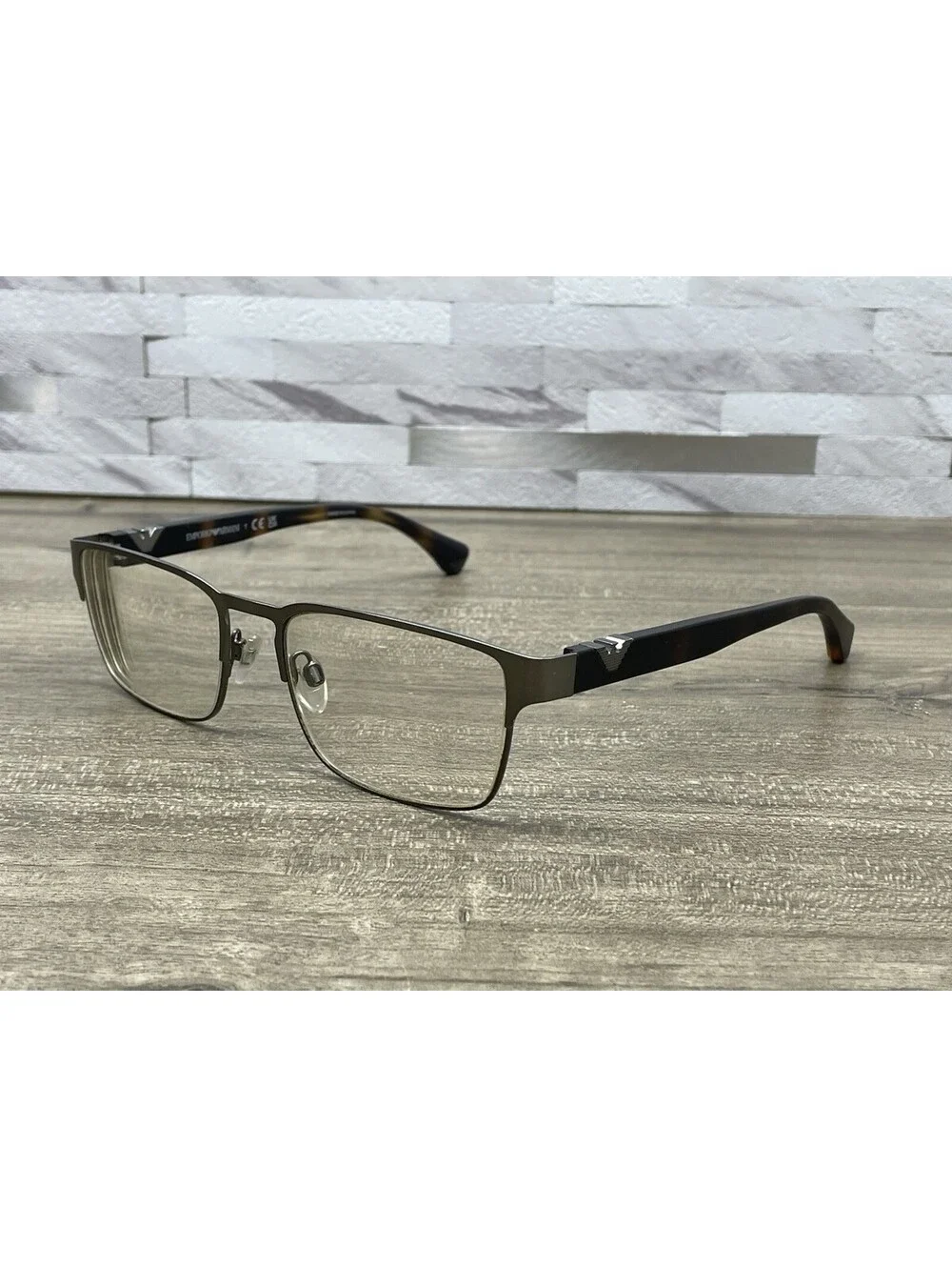 Emporio Armani EA1027 3003 Eyeglasses Full Rim Brown Tort Frames 55-18-140